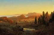 Andreas Achenbach Paesaggio italiano Sweden oil painting artist